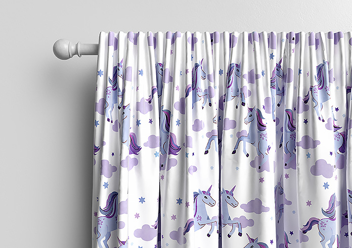 Unicorn Magic, Purple - Made to Measure Curtains - Image 9